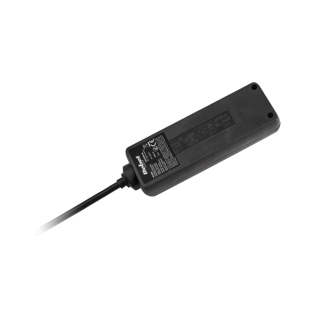 Rebel 5M 3-Socket Power Strip Extension Cord
