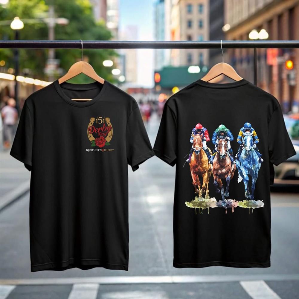 

Kentucky Derby Race 2025 For Unisex T Shirt S-3XL, Churchill Downs Racing Shirt. L