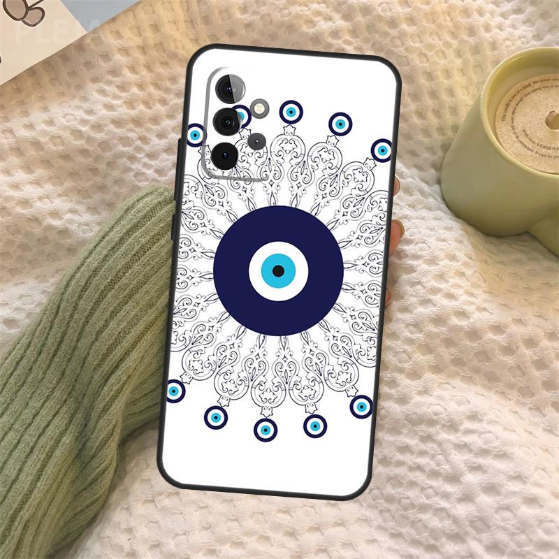 Evil Eye For Samsung Galaxy A52 A52S A32 A12 A22 A72 A21S A50 A70 A71 A51 A33 A73 A53 Cover Case