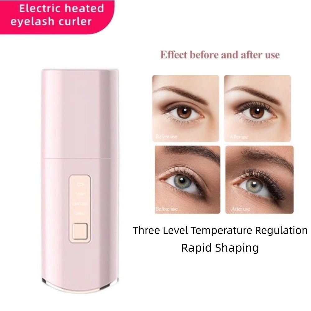 USB Charging Heated Eyelash Curler Makeup Tools Eyelash Lift Curling Clip  Shaping