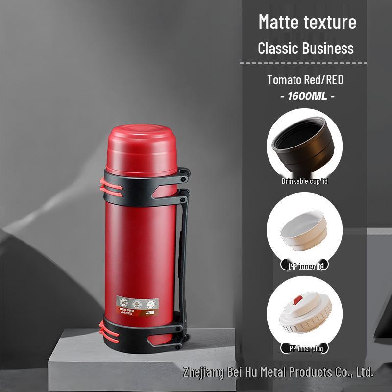 2 л Большой емкости 304 Нержавеющая сталь Изолированный Уличный Дорожный Чайник 1000ml