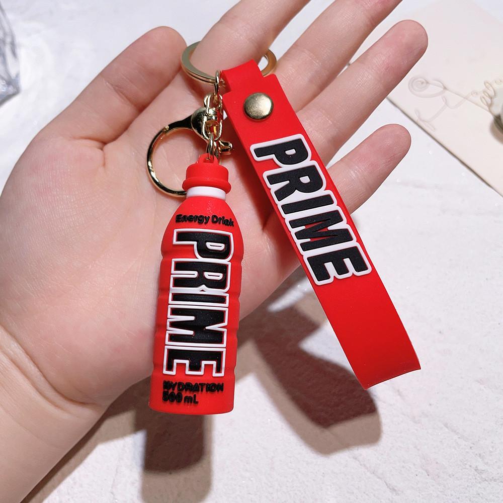 Schlüsselanhänger für Energy-Drink-Flasche, farbenfroh, aus weichem PVC-Gummi, Geschenkidee