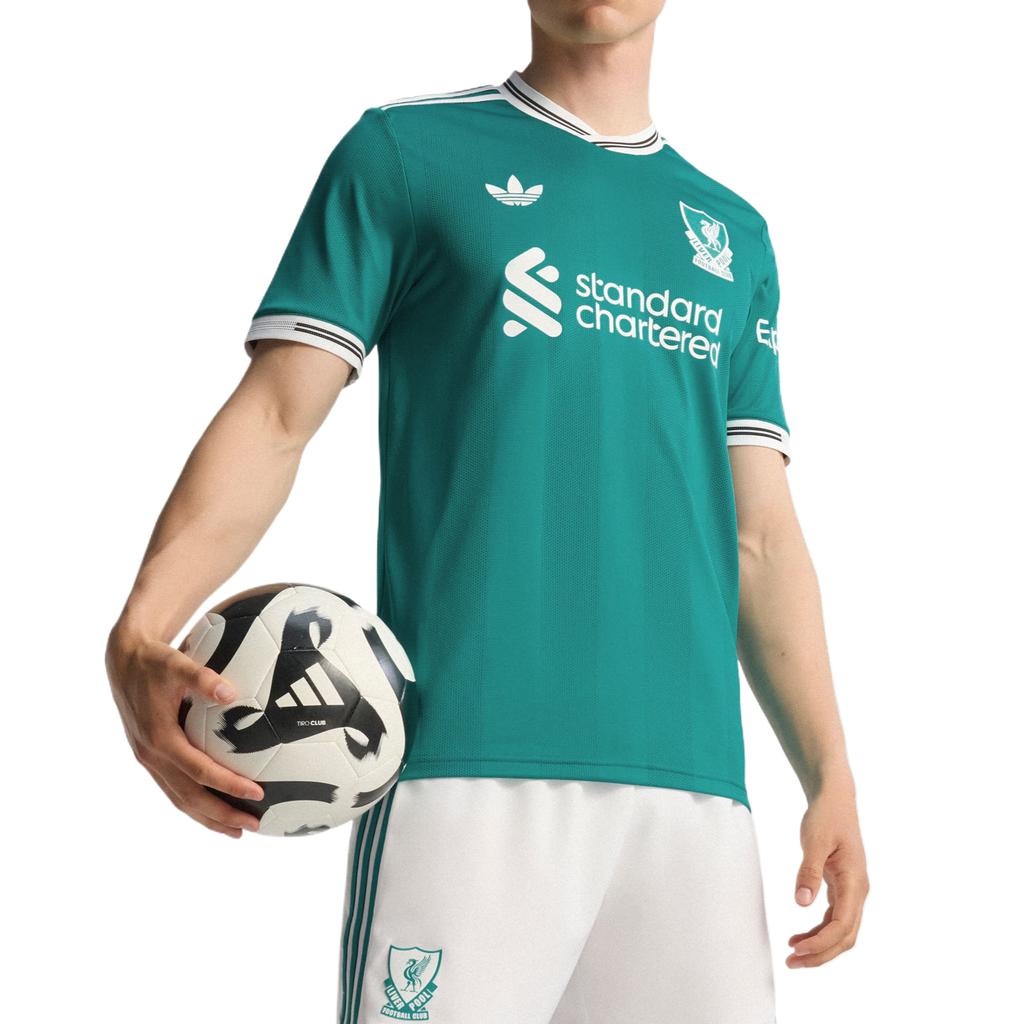 Adidas Originals Equipment Liverpool Club 25/26 Season Player Version Letter Short Sleeve Football Shirt Men Shirts JV6427