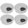 4 Set Desk Cable Wire Grommet PC Computer Desk Cord Grommet Cable Hole Cover Organizers53 Brushed