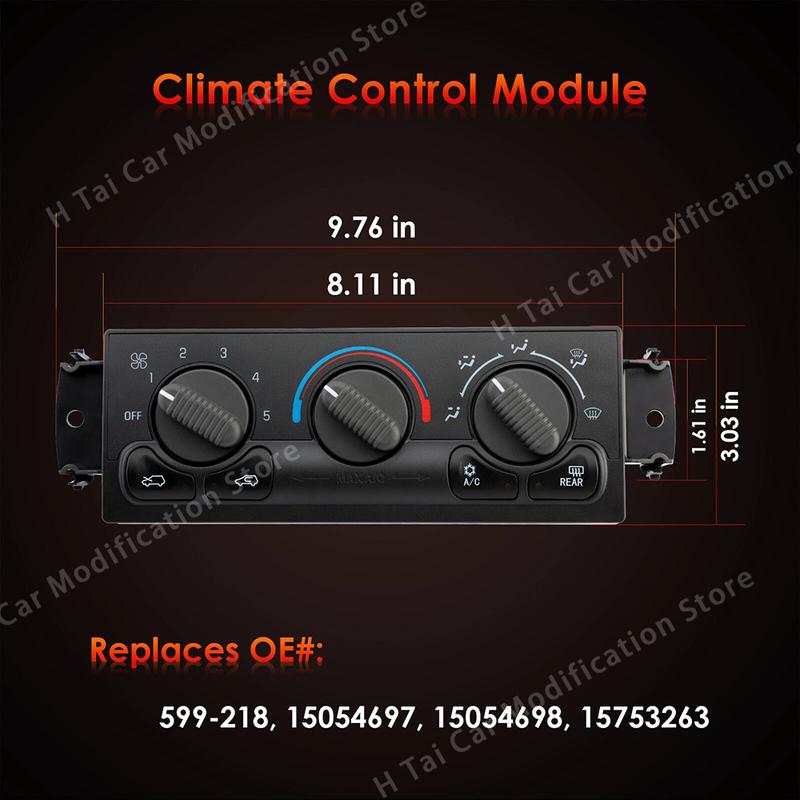 599-218 AC Control Switch Panel Module For Chevy Tahoe Silverado GMC 1500 2500 1999 2000 2001 2002 Car Air Conditioning Parts