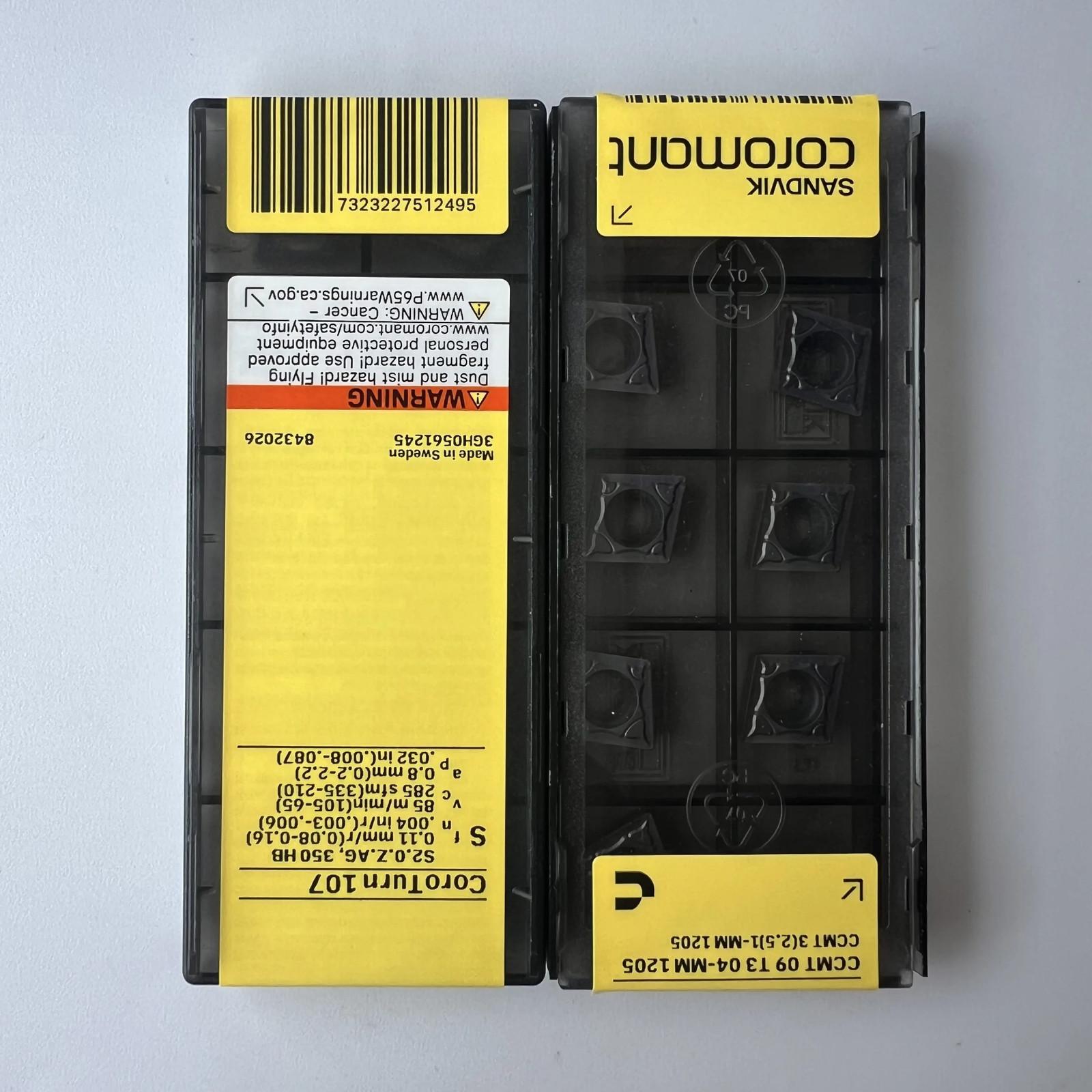 

SANDVIK / CCMT09T304-MM 1205 / Industrial indexable Carbide Inserts 10 Pcs