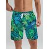 Hawaiian Men's Beach Shorts Tropical Plant Beach Patterns 3D Printed Men's Shorts Summer  Swin Trunks Vacation Men's Clothing