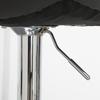 Set of 2 Swivel Bar Stools in Faux Leather with Backrest and Footrest, 42x45x89-110cm, Grey