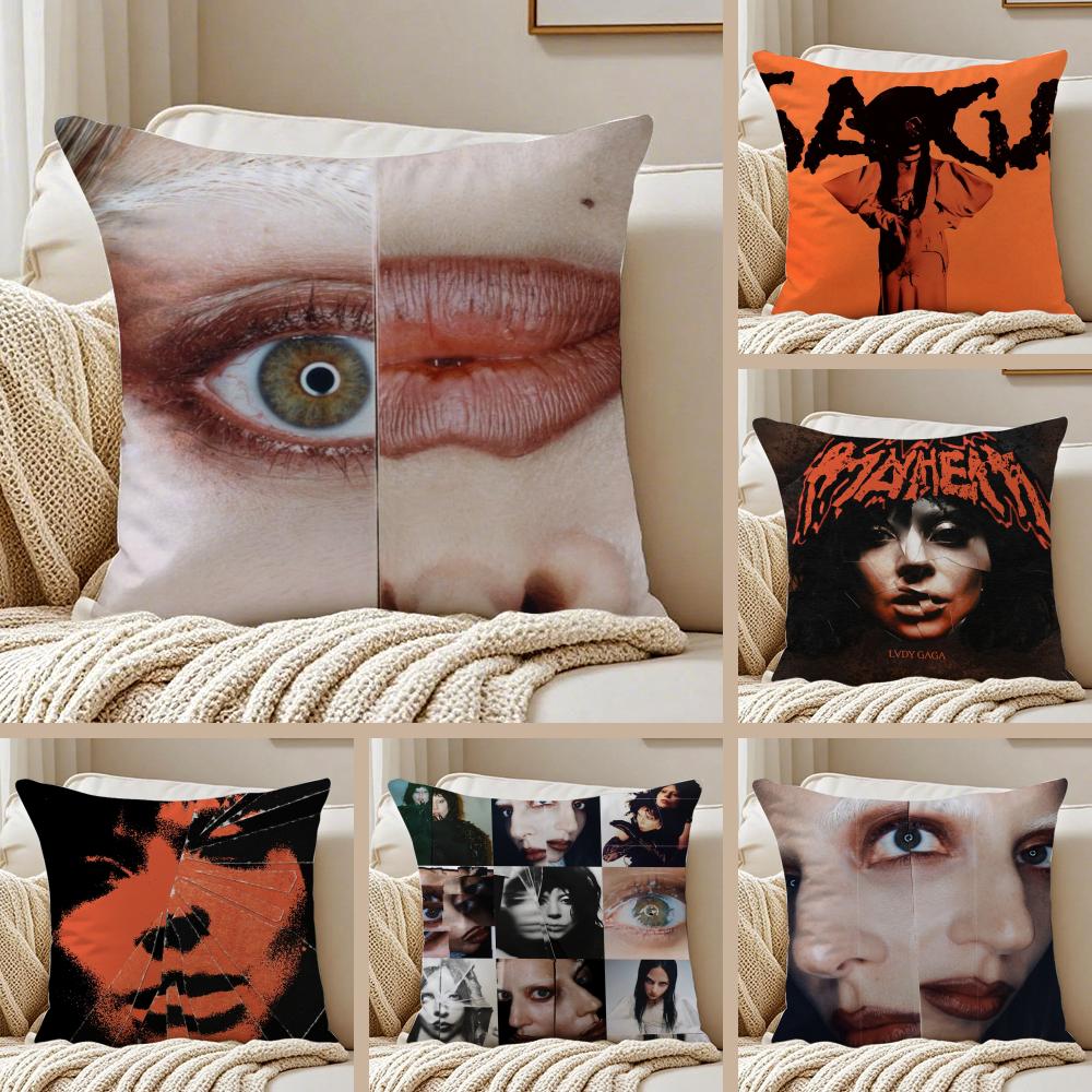 Mayhem Pop American Singer LLady Gaga Cushion Cover Pillowcase Antidustmite Living Room Sofa Decor Cushion Room