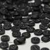 5Pcs Black Four-Eyed Button Alphabet Stick Flower Resin Clothing Accessories Knitted Cardigan Shirt Sleeve Collar Small Button
