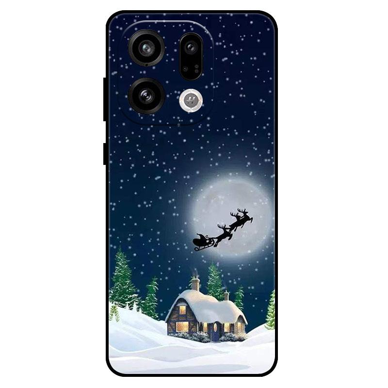 For OPPO Find X9Pro X9 X8 X7 Ultra FindX8s X7 X8 Pro X8s + Plus Christmas Phone Case Shockproof Soft TPU Silicone Protect Cover