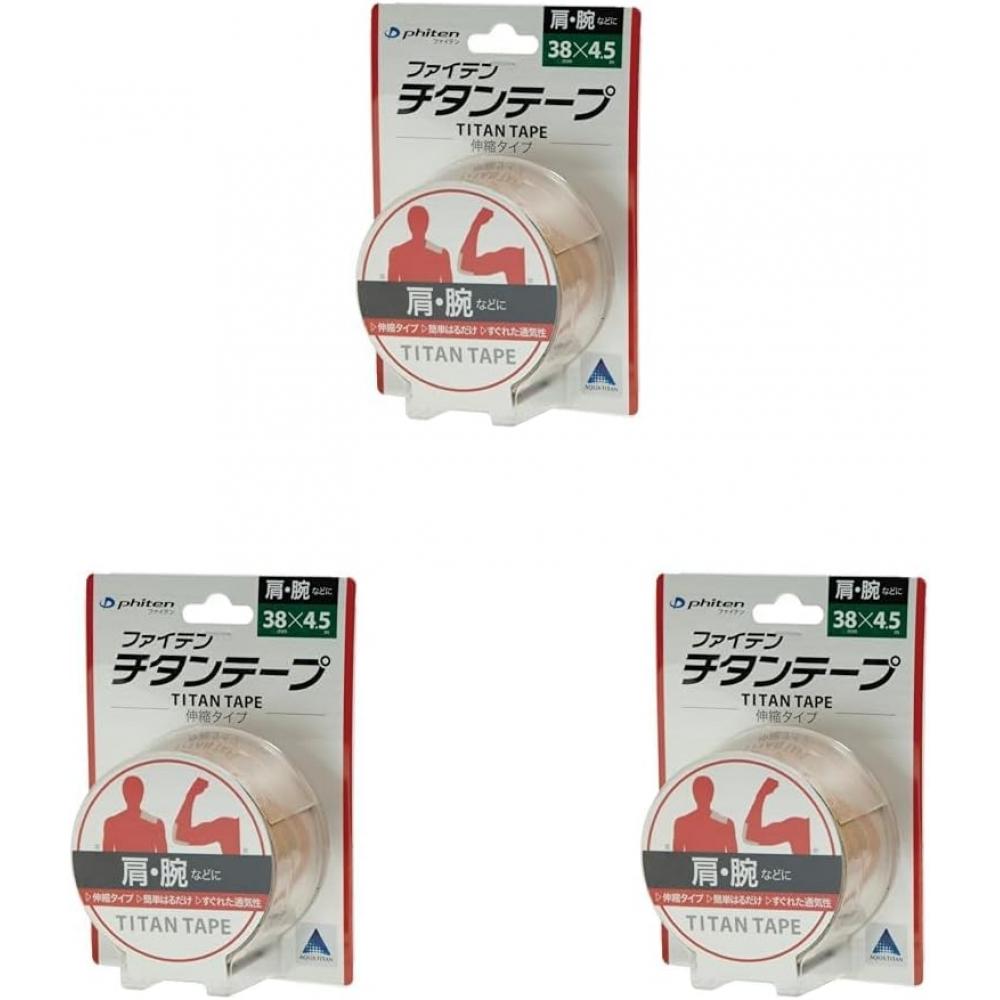 Phiten Титановая лента Эластичный тип 4,5 м Ширина 5,0 см 3,8 см    3