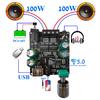 2*100 W Bluetooth 5.0 karta do cyfrowego wzmacniacza mocy Głośnik AUX 2.0 CH Stereo Home Music Bezprzewodowy moduł Audio AMP