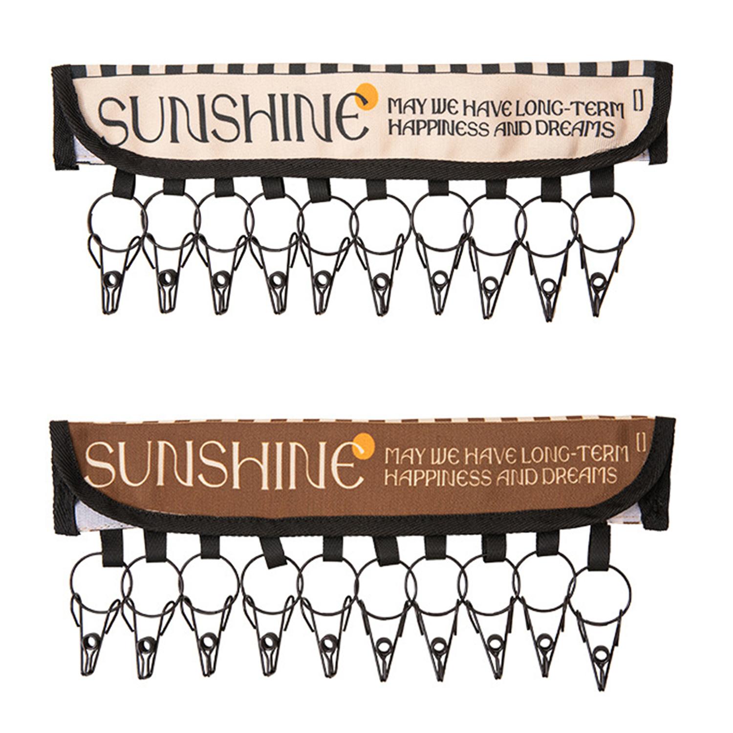 

Держатель-органайзер для шляп, вешалка для шляп из 2 штук с 10 зажимами для хранения бейсбольных кепок - витрина для подвешивания бейсбольных кепок в шкафу, спальня