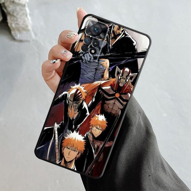 

Чехол для Xiaomi Redmi Note 11t 11s 11 10 8 Pro 9 9s 9t 8t для Mi 10 8 9a 9c 10c 12c K60 японские комиксы Bleach Куросаки Ичиго Redmi Note 11 Pro 5G