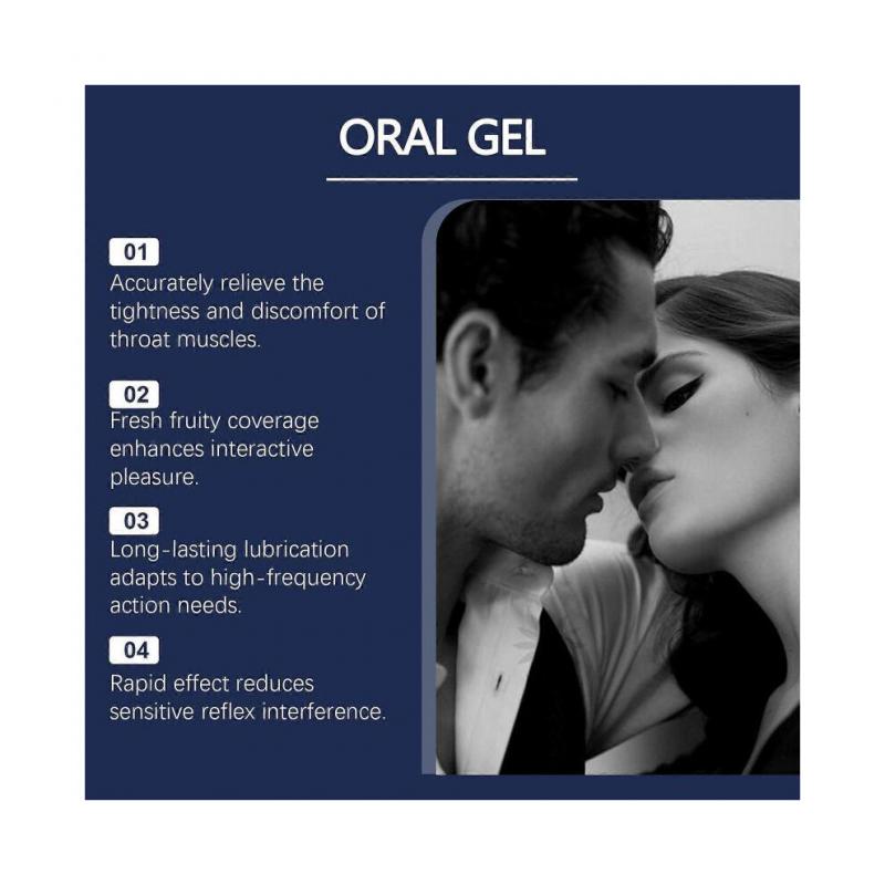 Oral Care Gel for Gag Reflex Relief & Dry Mouth  Moisturizing, Fresh Fruit Scent, Non-Sticky Mouth Gel, 90g