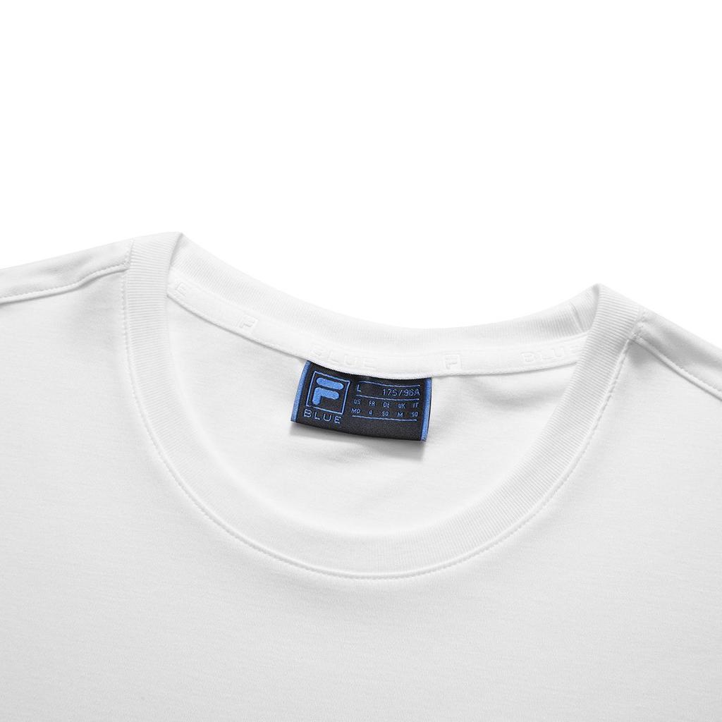 FILA T Shirts Men's White Crew Neck Moderate Straight Fit F11M122144F-WT