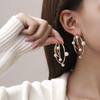 Popular Temperament, Circle Earrings, Light Luxury Earrings 2025 Autumn and Winter Ear Jewelry Manufacturers