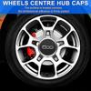 4pcs 133mm Hubcap for Fiat 500 Wheels Centre Hub Caps Set 68078419AC 68078421AC Dust Cover Sliver 51884863