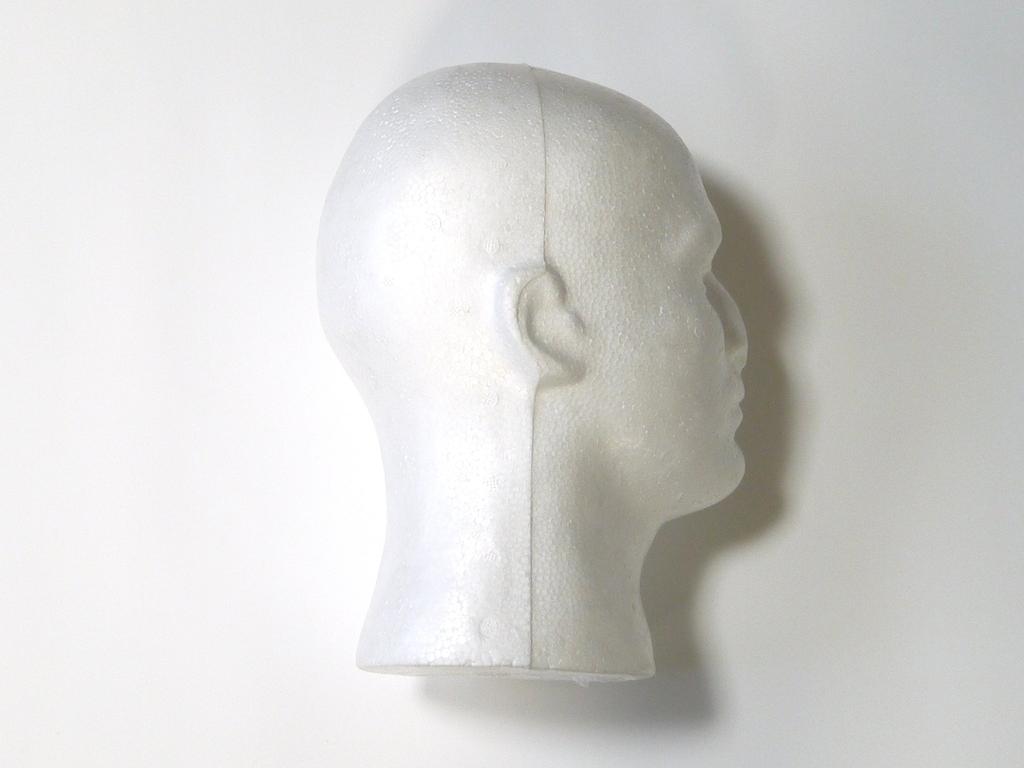 Fuji Interior Mannequin Head Male Head Lightweight Display Model Stand White