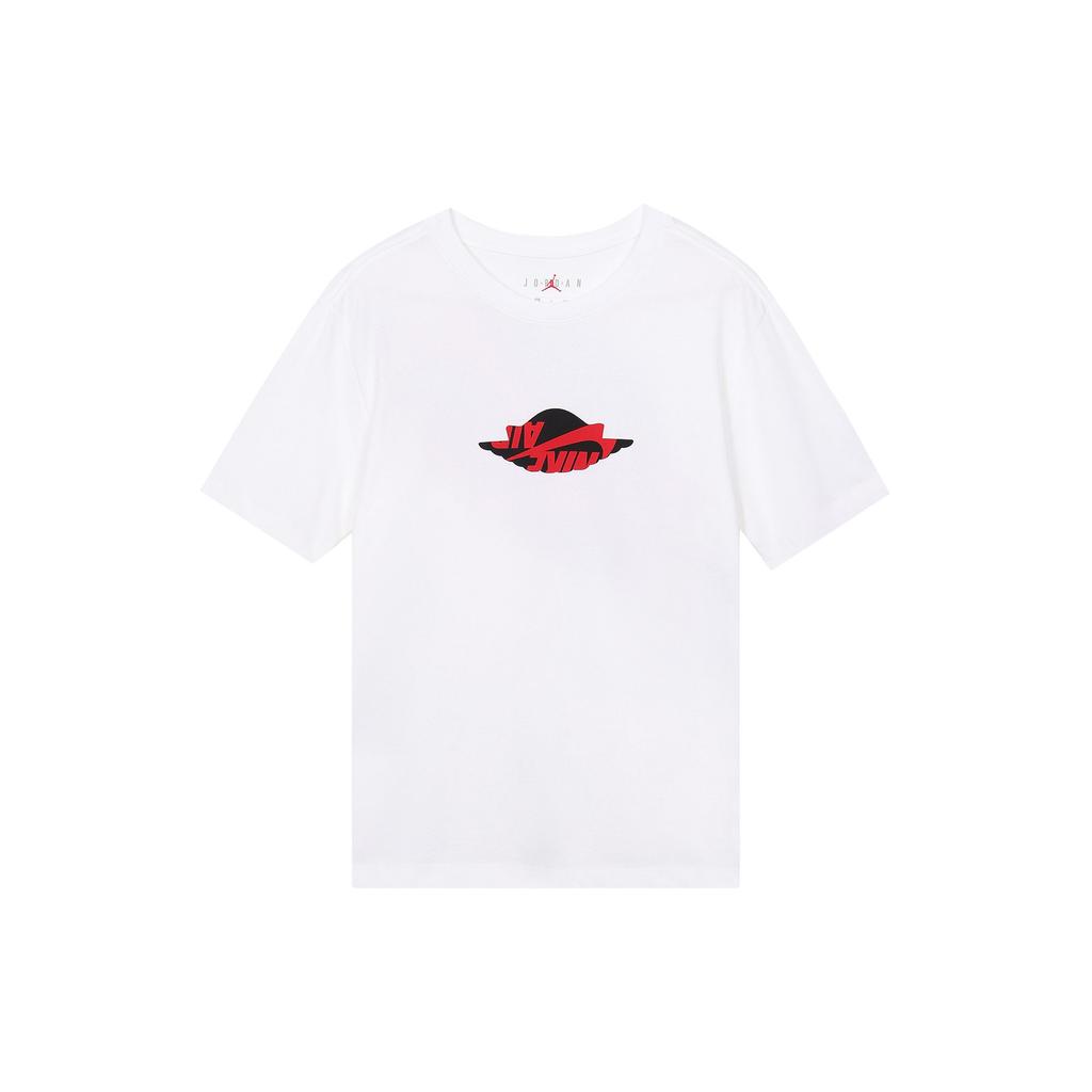 Jordan T Shirts Men's Crew Neck Moderate Straight Fit AT8903-100