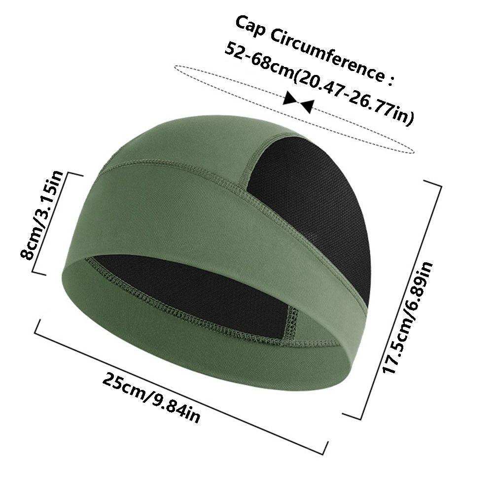 Sweat Absorption Motorcycle Helmet Liner Quick Dry Cycling Beanie Cap Helmet Inner Cap  Unisex