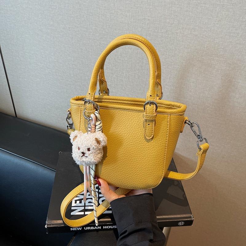 Premium Sense Simple Portable Small Bag Women's 2025 New Versatile Shoulder Bucket Bag Messenger Bag