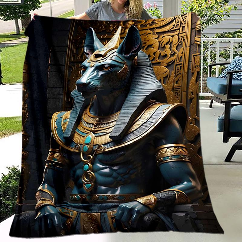1 Stück Altägyptische Wandmalereien, Wikinger, Anubis Decke, Ganzjahres leichte Heim-Büro Außen Nickerchen Multifunktionale Decke