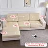 Elastische Sofabezüge Einfarbig Sofakissenbezug Stretch Waschbar L-Form Sofa Sitz Überwurf Wohnzimmer Abnehmbar Universal