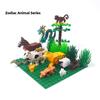 12 Sternzeichen Drache Tiger Schaf Tier Modell MOC Teile Grundplatte Bausteine Set Kompatibel Klassische Stadt Szene Steine Spielzeug