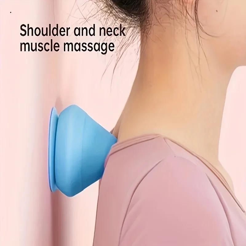 Adsorption Type Fascia Ball Massage Cone Plantar Lumbar Back Shoulder and Neck Whole Body Meridian Points Silicone Fascia Ball