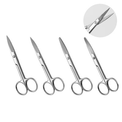 Verbesserte medizinische chirurgische Schere aus Stahl, kleine Nagelwerkzeuge, Augenbrauen, Nase, Haare schneiden, Maniküre, Make-up, professionelles Schönheitszubehör