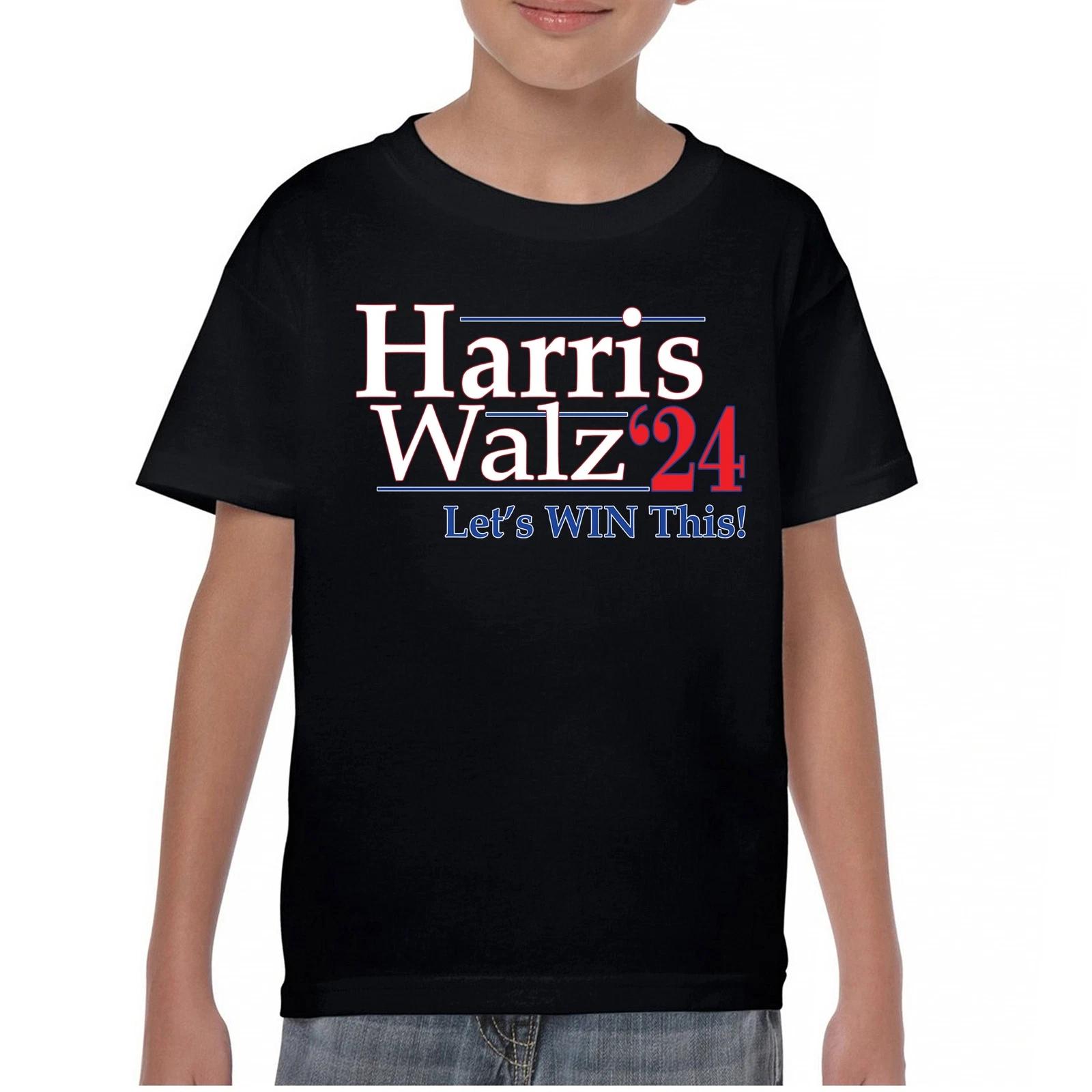 Harris Walz 2024 Youth kids boys T-Shirt Madam President VP I m Speaking Kamala 47 Kids 100