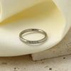 Fashion Ultra-Fine Broken Diamond Ring Female 316 Personality Zircon Simple Niche Light Luxury High-End Sense Cute Tail Ring