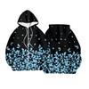 Women's Fashion Jacket Casual Printed Long-sleeved Hooded Cardigan Sweatshirts