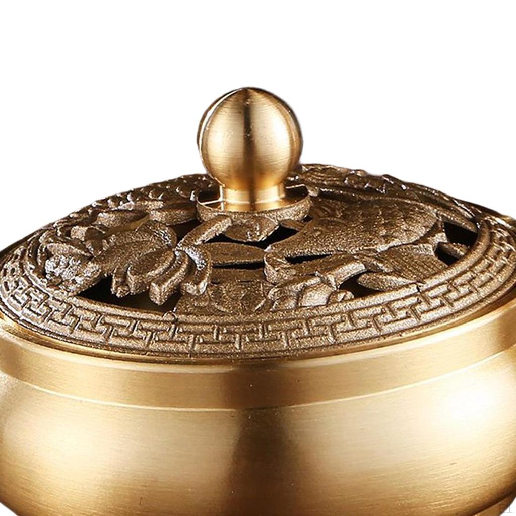 Antique Style Brass Coil Incense Burner Fragrance Accessories Censer Year Gift Holder