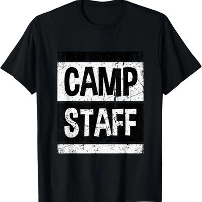 Retro Camp Staff Shirt Summer Camp For Camping Counselor T-Shirt
