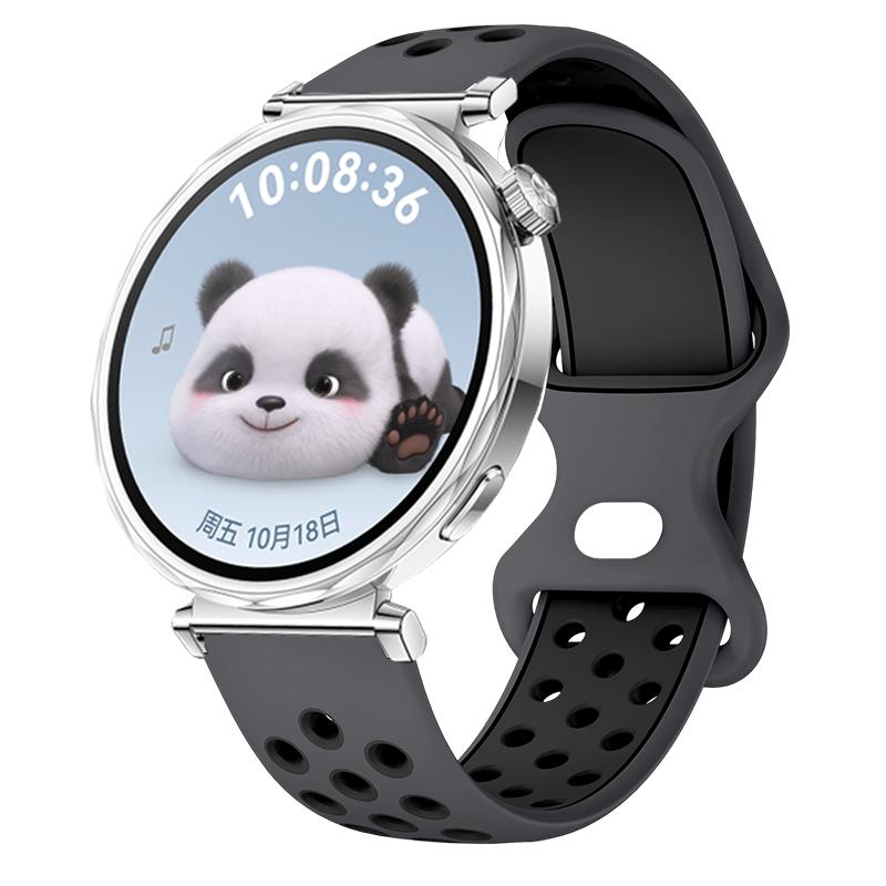 Two Tone Strap for Huawei Watch GT5pro 42mm Breathable Round Hole Strap Suitable for Huawei Watch GT5 GT4 41mm Smartwatch Correa
