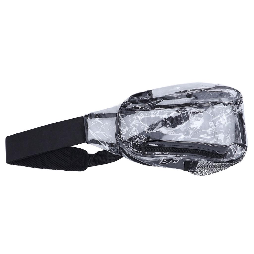 Clear Sling Bag Stadium Approved Small PVC Casual Waterproof Transparent Chest Bag for Hiking Stadium Or Concerts