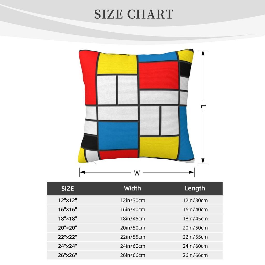 Piet Mondrian 000244 Pillow Case Cushions Cover Cover For Pillow Dakimakura Pillow Case Pillow Cover