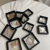 3D Floating Picture Frame Shadow Jewelry Box Display Stand Ring Pendant Holder Protect Jewelry Stone Presentation Case