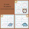 Children Montessori Drawing Toys Step By Step Drawing Pen Control Training Focused Game Set Learning Educational Toys For Kids