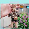 Cute Cartoon Rabbit Plush Pendant Keychain 20cm Soft Bunny Doll For Backpacks