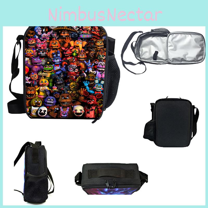 Multipurpose Five Nights At Freddy's Lunch Bag For Kids Adults Large Enough For Lunch Box Pencil Case Mug