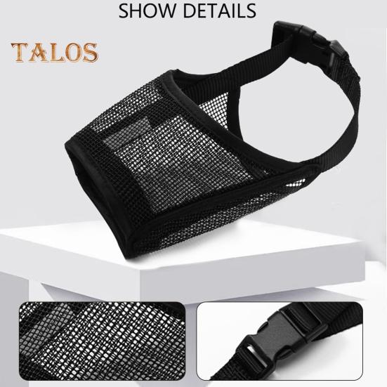 Dog Muzzle Adjustable Soft Mesh Dog Muzzle Breathable Anti-Biting Barking Chewing Dog Mouth Guard for Large Dogs