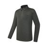 Golf Series Fashion Versatile Sports Comfortable Knitted Long Sleeve Polo Shirt Men Tops Gray A11M615214FMG