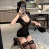 Sex Underwear Uniform Temptation No Lace Passion Suit Pure Hip Wrap Spice Girl Slim Small Breast Bed Cheongsam