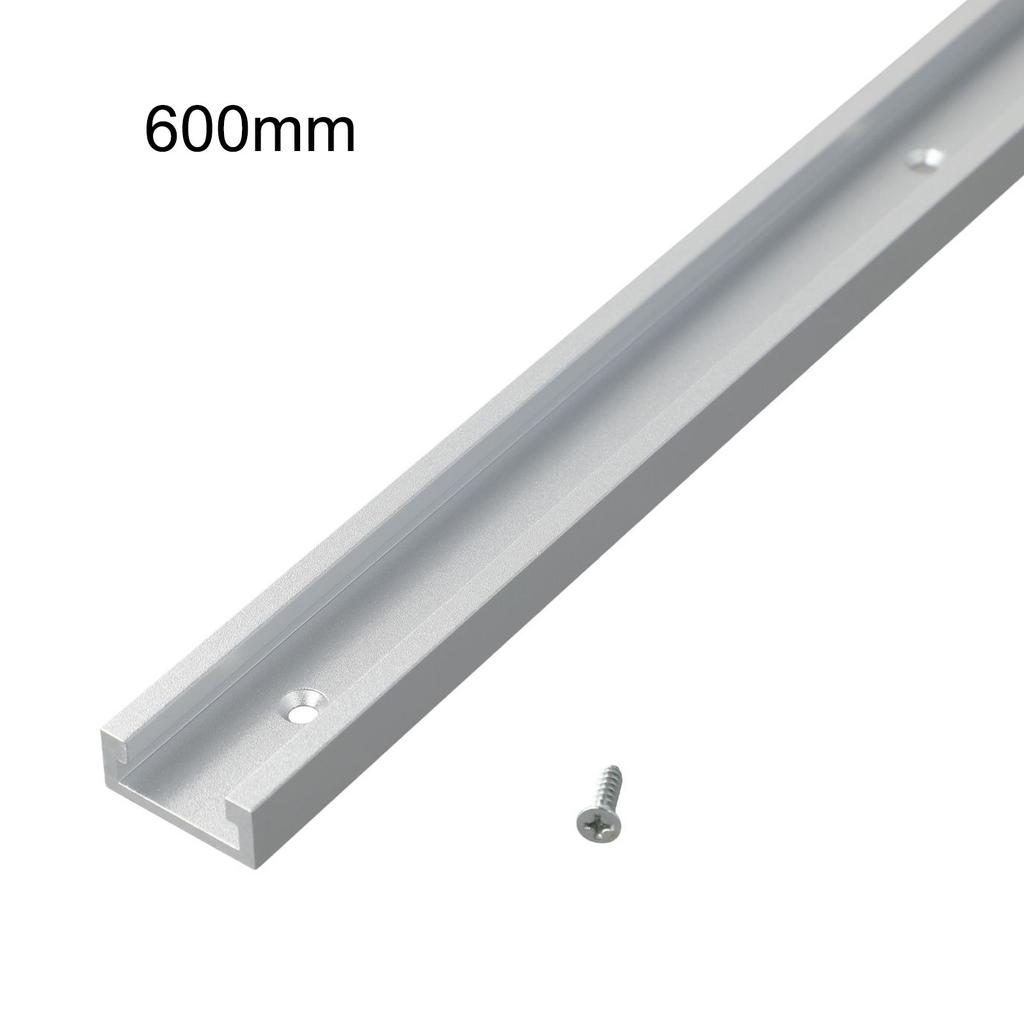 300/400/600mm T-Track Miter Bar Slider Silver Woodworking Tools