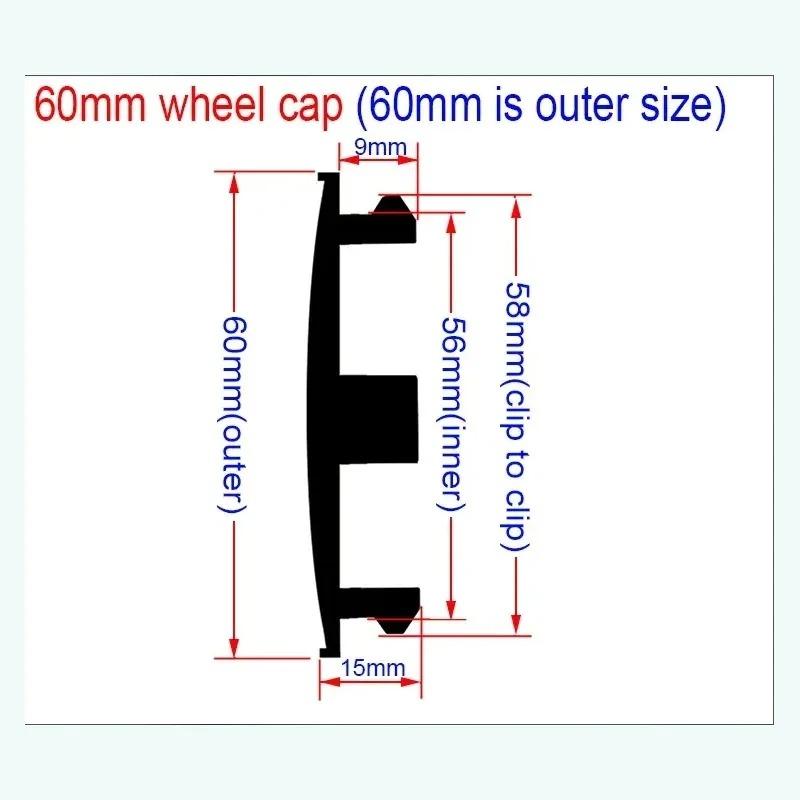 4PCS 60mm Car Wheel Hub Cover Emblem Sticker Accessory For  Abarth 500 Tipo FR Panda Argo Freemont Viaggio Bravo Punto Doblo