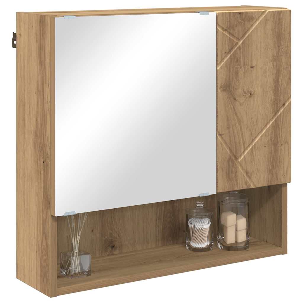 Mirror Cabinet Artisan Oak 59 X 17 X 55 Cm Engineered Wood
